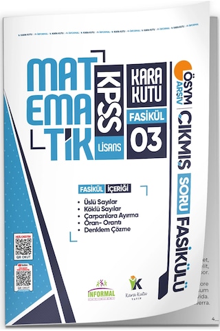 2026 Kpss Matematik Kara Kutu 3.fasikül Ösym Çıkmış Soru Üslü-köklü Sayılar-denklem Çözme Modülerset
