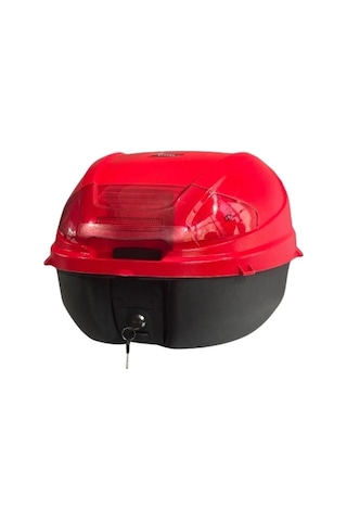 Motosiklet Kırmızı Arka Çanta Top Case 36 Lt Kırmızı