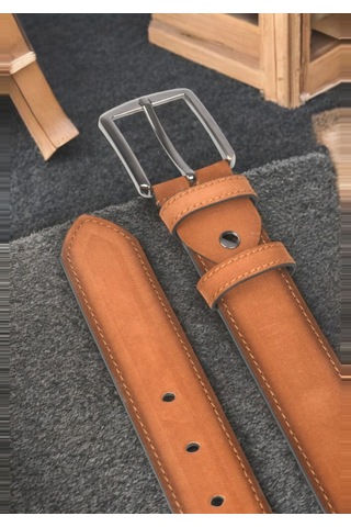 Deepsea Erkek Taba 4 Cm Eninde Süet Kemer Suni Süet Spor Kemer 2402643 Taba