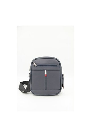 Granit 011 Suni Deri Çapraz Çanta - Lacivert - Lacivert