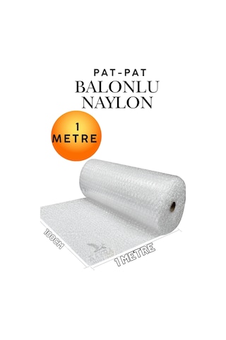 Kalın Balonlu Naylon Patpat Rulo 100 Cm X 1 Mt Çift Katlı Pıtpıt Ambalaj Paketleme Ve Taşıma Koruma Naylonu Ev Taşıma Eşya Paketleme Ve Kargo Koruma Patpat Naylonu Rulosu Kırılacak Eşya Kargo
