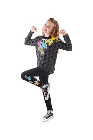 Denokids Mshb&g Yıldızlı Kız Çocuk T-shirt Tayt Takım Çok Renkli