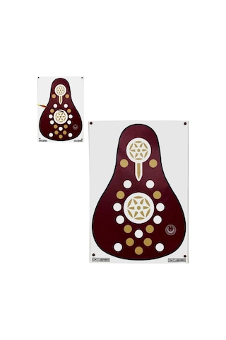 Okcubaba Vinil Geleneksel Okçuluk Hedef Yüzü 80x115 Cm Koyu Kahve