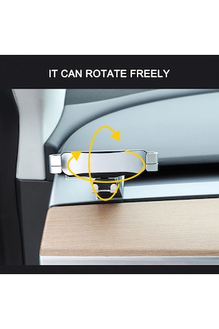 Xiyyadms Tesla Model 3/y Sağ Sürücü İçin Araç Telefon Tutucusu - 360 Döner, 4.7-7 İnç Telefonlar, Merkezi Panel Montajlı, Delme Yok, Abs Malzeme GÜMÜŞ