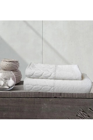 Nivemeshome 632 Beyaz 90x150 Hazal Banyo Havlusu Nurpak Beyaz
