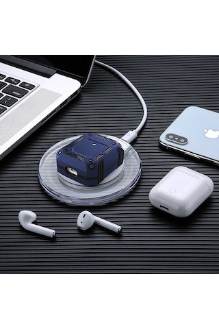 Lexroo Apple AirPods Uyumlu Kılıf Airbag 15 Kılıf - Gri