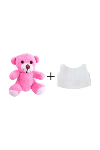 Kişiye Özel Anneler Günü Baskılı Peluş Pembe Ayı Hk2658
