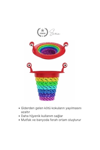 Süzgeç 6 Kademeli Lavabo Gider Süzgeci Tıkanıklık Önleyici Filtre Mutfak Ve Banyo İçin Hijyenik Çok Renkli
