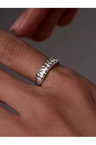 Marıola 925 Ayar Gümüş Taşlı Mücevher Yüzük 217885738 Gri