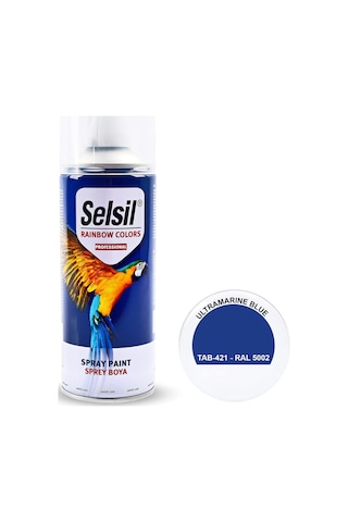 Selsil Rainbow 400 Ml Sprey Boya Ultramarin Mavi Genel