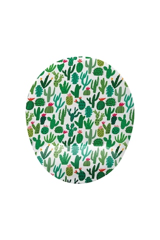 Kaktüs Desenli Bilek Destekli Mouse Pad