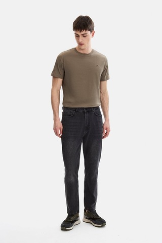 Backandbond Siyah Tapered Fit Denim Pantolon Çok Renkli