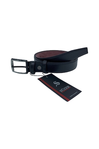 3 Cm Klasik Suni Deri Çocuk Kemeri Garson-Düz (520971193)