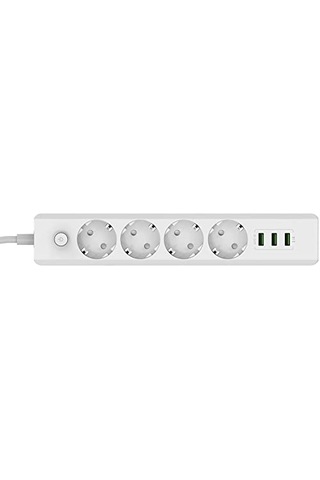 Kablosu Güç Ve Şarj 2 Metre Kablo Uzunluğu Çok Amaçlı Uazatma Fiş 4 Adet Priz 3 Adet Usb Çıkışlı Açma Kapa 0
