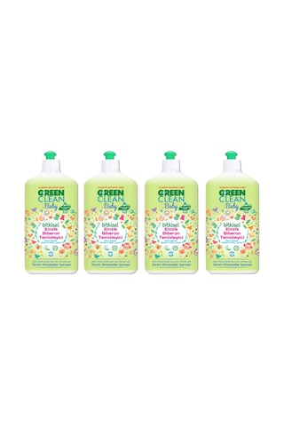 U Green Clean Baby Organik Portakal Yağlı Bitkisel Biberon ve Emzik Temizleyici 4 x 500 ML