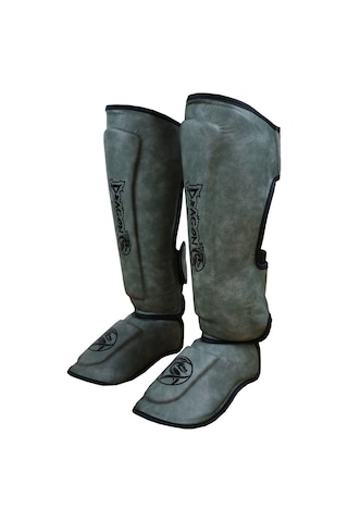 Dragondo 40715-p Kaval Ayak Koruyucu Gri Profesyonel Kick Boks Kaval Koruyucu Gri