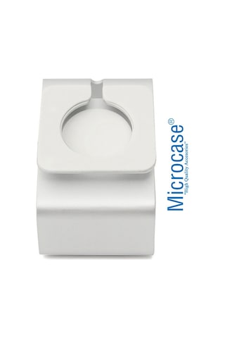 Microcase iOS Uyumlu Watch Se 44 Mm Için Alüminyum Şarj Standı - Gümüş (453927494)