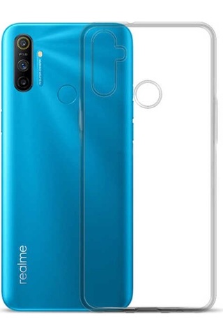 Realme C3 Kılıf Zore Şeffaf Ince Ve Esnek Süper Silikon Kılıf Renksiz