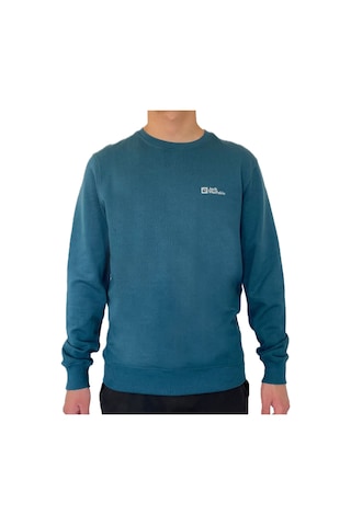 Jack Wolfskın Erkek Sweatshırt Mark Sweat Yeşil Yeşil Yeşil