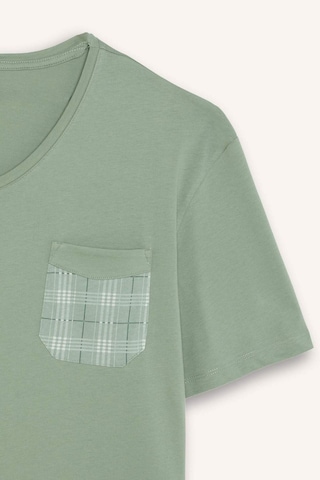 Defacto %100 Pamuk New Regular Fıt Kısa Kollu 2li Açık Yeşil Şortlu Pijama Takımı I0877ax26hsgn1107 Yeşil-gn1107