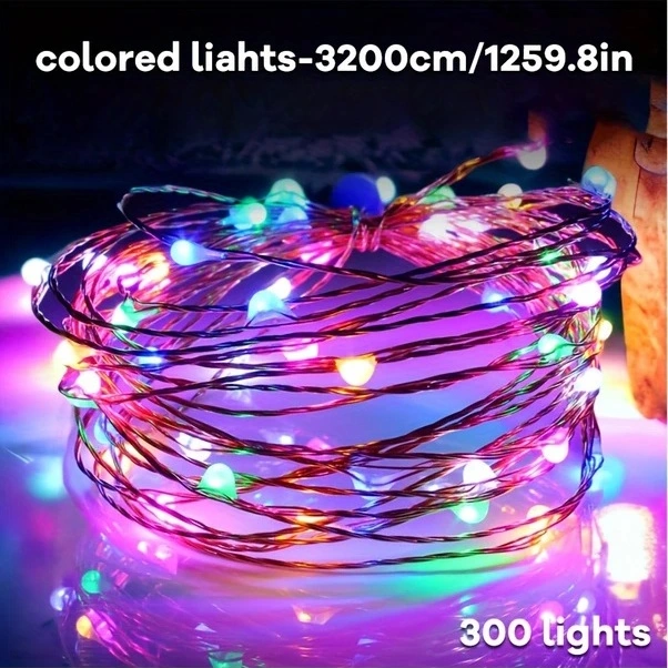 Trendooze Işıltılı Irılucn Solar Led Aydınlatma 300 Işık 8 Mod Bahçe Ağaç Noel Parti