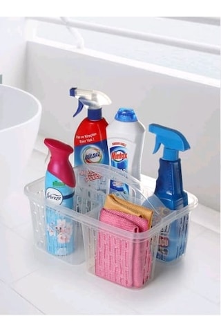 Bölmeli Düzenleyici Şeffaf Divided Organizer Transparent Seffa
