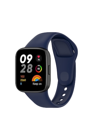 Xiaomi Redmi Watch 3 Uyumlu Rhn Krd-81 Uyumlu Rhn Kordon Rhn Beyaz