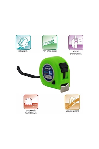 Master Şerit Metre 5m 25mm 5 M