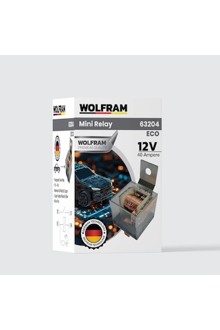 Röle Çift Platinli Şeffaf 4 Uçlu Eco 12v 5 Adet - Wolfram 63204