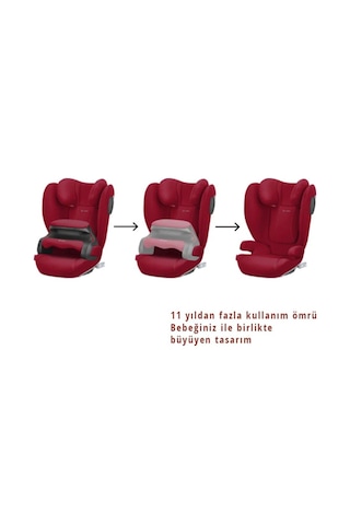 Cybex Pallas B2 Fix+ Lux (Volcano Black) (Adac Ödüllü Isofixli Bebek Oto Koltuğu 9-36 Kg)
