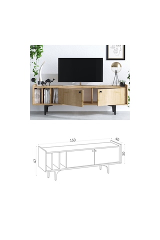 Decormet Ankaa Tv Sehpası Dec0041 Çok Renkli