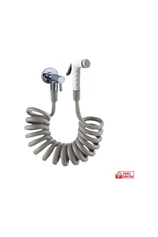 Plasyay Spiral Taharetmatik Gri 1.5 Metre Beyaz - Gri