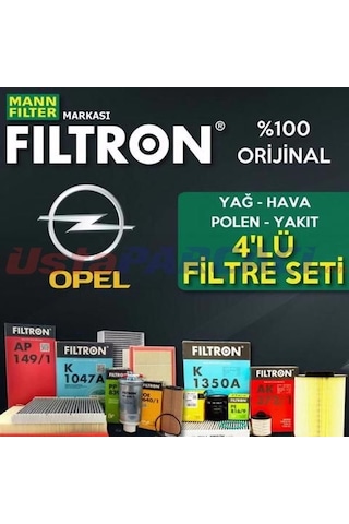 Opel Astra H 1.3 Cdtı Mann Filtron Filtre Bakım Seti 2005-2013 (495301340)