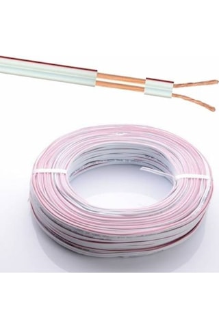 (100 Metre) 2x0.75 Kordon Kablo 100 Metre Elektrik Kablosu-100 N11.796