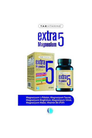 Tabvitamins Extra5 Magnesium 60 Tablet