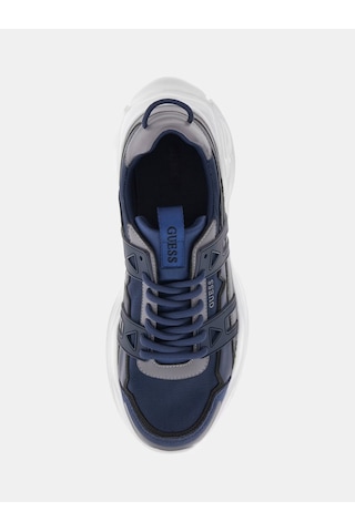 Guess Belluno Deri Erkek Sneaker Ayakkabı Fmpbeuele12 Mavi
