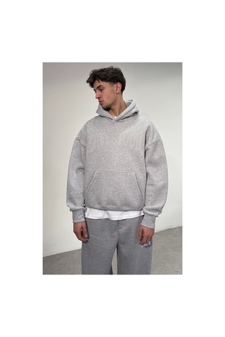 Zaee Zaeestudıo Renge Renk Baskılı Oversize Sweatshirt Gümüş Gri