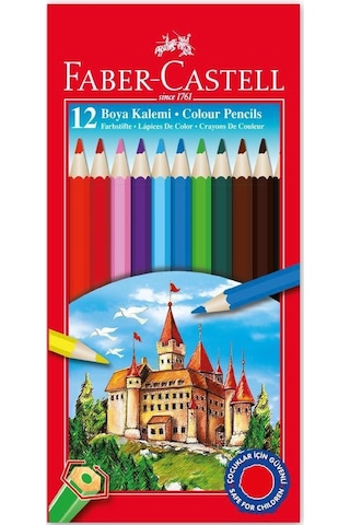Faber Castell Tam Boy Kuru Boya 12'li ve Pastel Boya 12'li