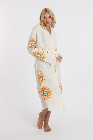 Mulberry Muslin Peştemal Bornoz Banyo Ve Plaj Elbisesi Sarı