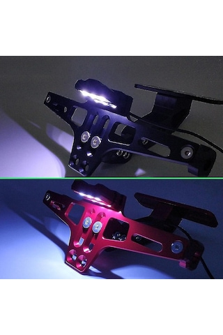 Ranyeek Motosiklet Plaka Tutucu - Cnc Alüminyum - Evrensel Uyum - Siyah - Dayanıklı Tasarım