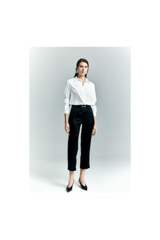 Lisa Saten Duble Paça Pantolon - Siyah-137242 siyah
