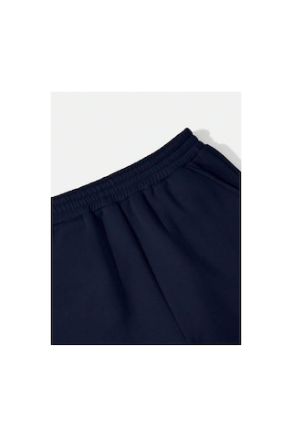Tarzsokak Solid Elastic Waist 4 Mevsim Eşofman Lacivert