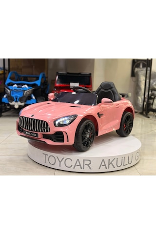 Mercedes Gt Akülü Araba 0-6 Yaş Kumandalı Özel Plaka Hediye Pembe