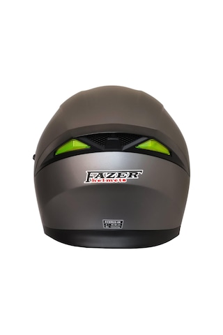 Motosiklet Çene Açılır Kask 22.06 Sertifika Güneş Vizörü Motor Kaskı Grey Gri