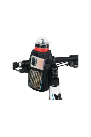 Qingmipy Sürekli Isı Sağlayan Bisiklet Su Flasörü Çantası - 2l Kapasite, Katlanabilir Tasarım, Dayanıklı Nilon - Siyah Büyük Boy 20x10.5x10.5cm Siyah