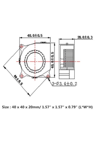 40x40x20mm Dc 12v 0.06a Motor Blower Salyangoz Fan 4020 12v