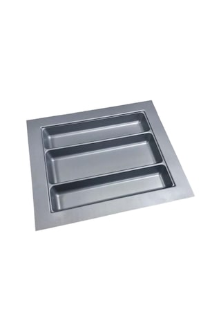 2'li Gri Renk Çekmece Içi Kaşıklık Ve Kepçelik 47x49 Cm Set Olarak 43x40 Ölçülerine Kesilebilir Gri