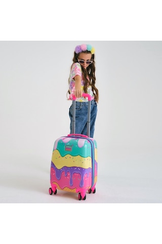 Coral High 16703 Kids Dondurma Desenli Çocuk Valizi - Pembe