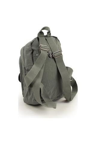 Krinkıl / Klinkır Su Geçirmez Ithal Kumaş Çok Gözlü Günlük Küçük Kadın Sırt Çantası Gri 8317 Gri