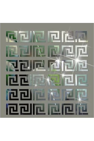 Dekoratif Labırent 20X Pleksi Dekor Ayna 7X7Cm Yapışkan Bantlı(504781629)